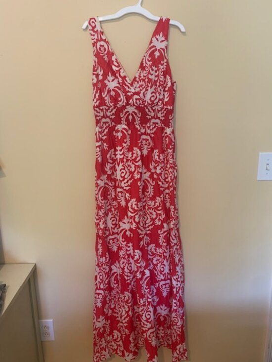 Merona Dresses & Skirts - Merona Red and White Sundress Size med
